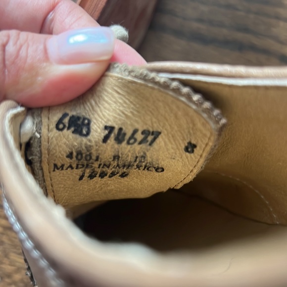 FRYE BOOT COMPANY FULL WINGTIP OXFORD LACE UP SHOES SIZE 6.5 - Picture 5 of 5